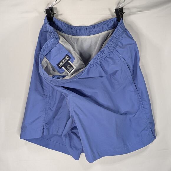 Land's End Swim Trunks Mens L 36-38 Blue Stretch Waist Regular Mesh Lined Pocket - Picture 4 of 5
